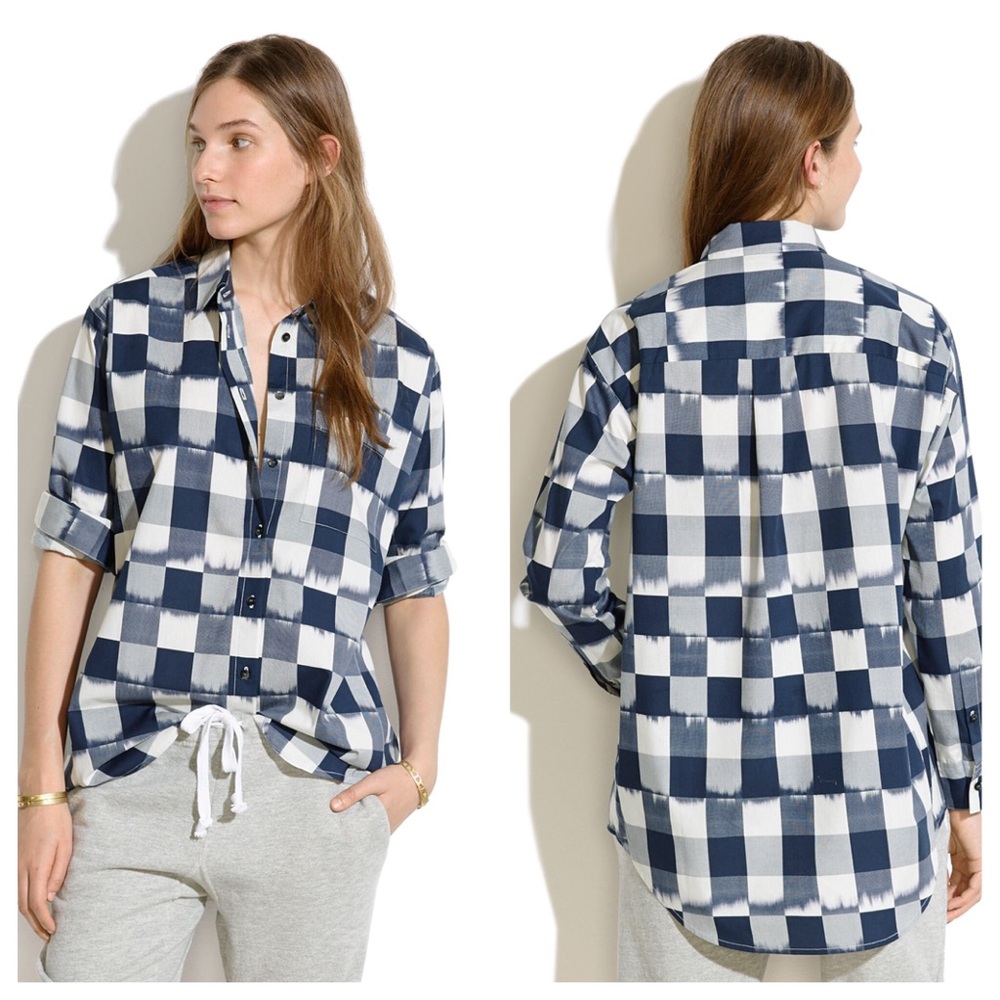 Madewell Oversized Button Down Shirt Blouse